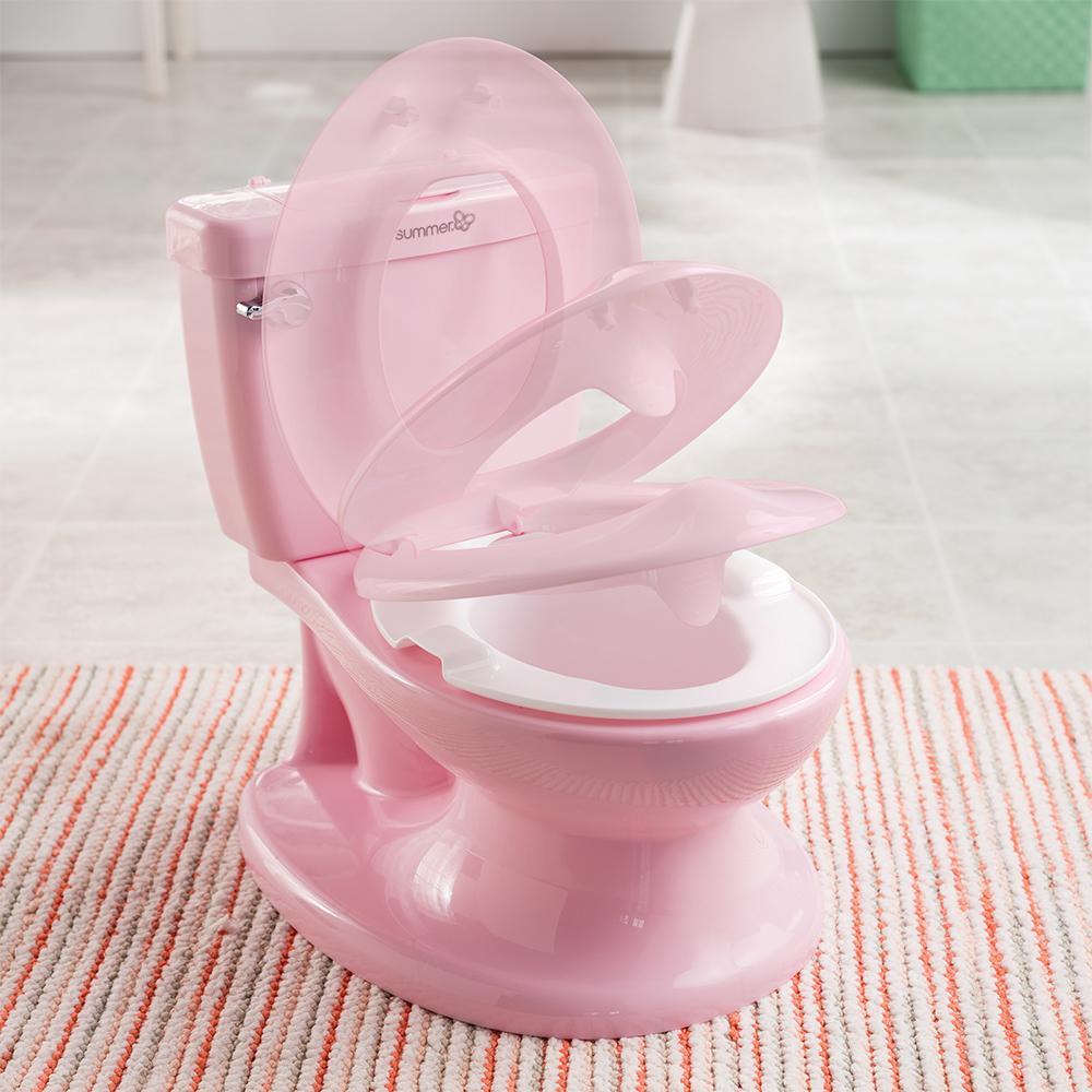 Summer Infant My Size Potty - Toddler Toilet Training Seat with Sound Flash Handle & Lid - Pink Girl cutebabyangels.co.uk