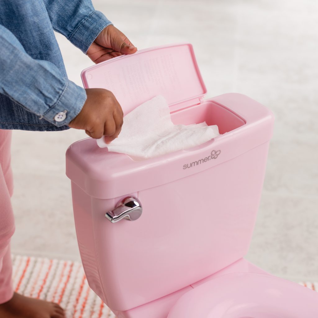Summer Infant My Size Potty - Toddler Toilet Training Seat with Sound Flash Handle & Lid - Pink Girl cutebabyangels.co.uk