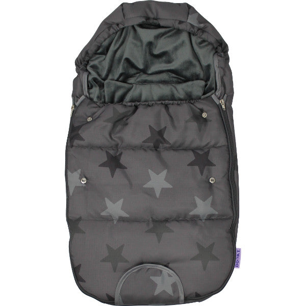 Luxury Dooky Winter Footmuff & Luner Small – Dark Grey Stars  cutebabyangels.co.uk
