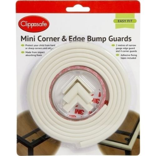 Clippasafe Mini Corner & Edge Bump Guards Kit- Cream cutebabyangels.co.uk