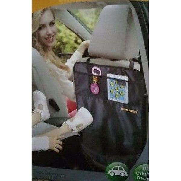 Apramo Kick Mat Car Seat Back Protector - Multipockets Protecting Pad - Cute Baby Angels Ltd