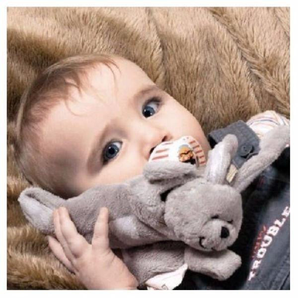 Sleepytot Bunny Baby & Toddler Comforter Plush Toy - Large Grey cutebabyangels.co.uk