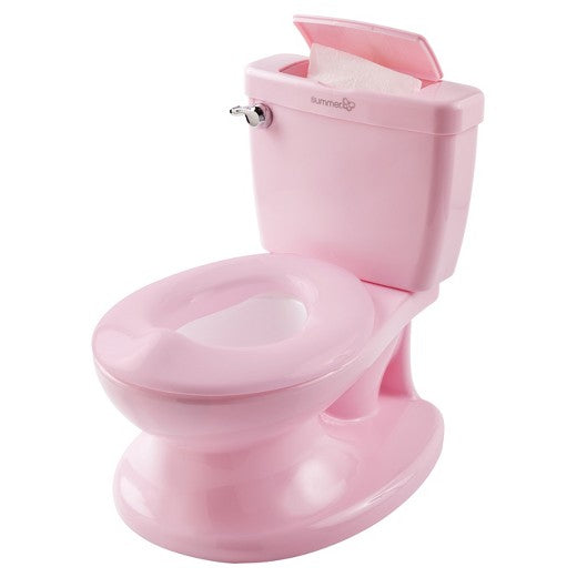 Summer Infant My Size Potty - Toddler Toilet Training Seat with Sound Flush Handle & Lid - Pink Girl