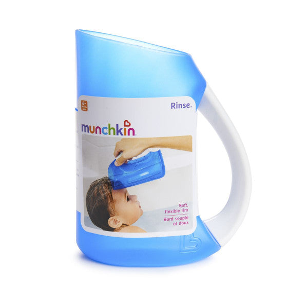 Munchkin Shampoo Rinser Jug - Baby & Child Soft Rim Hair Rinsing Blue www.cutebabyangels.co.uk