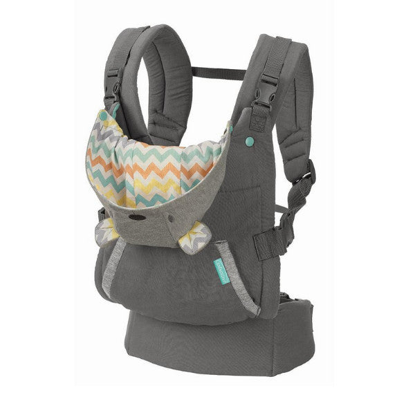 Infantino Cuddle Up Ergonomic Hoodie Baby Carrier Carrier - Grey cutebabyangels.co.uk