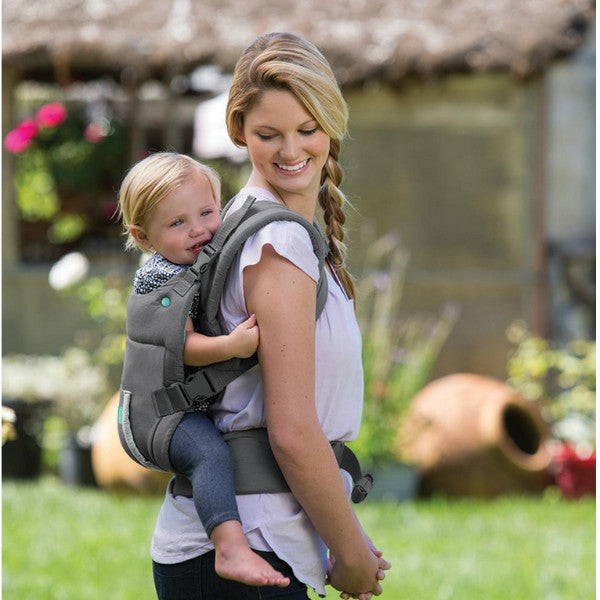 Infantino Cuddle Up Ergonomic Hoodie Baby Carrier Carrier - Grey cutebabyangels.co.uk