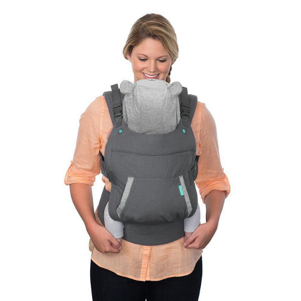 Infantino Cuddle Up Ergonomic Hoodie Baby Carrier - Grey