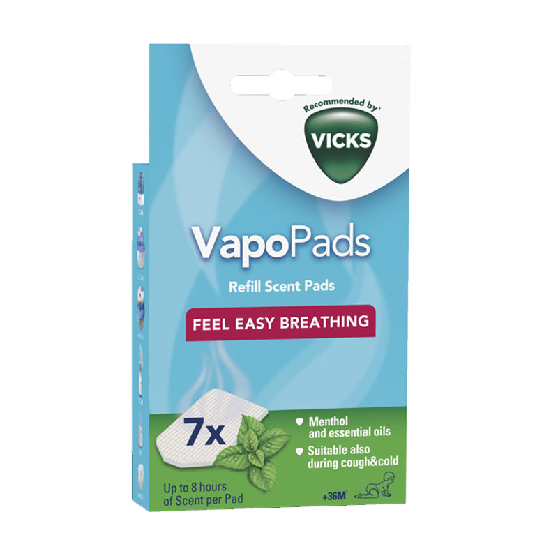 Vicks VapoPads Menthol Cough & Cold Relief Essential Oils Scented Pads