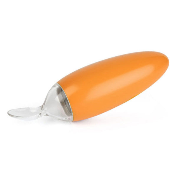 Boom Squirt Baby Feeding Spoon Food Dispensing - Orange cutebabyangels.co.uk