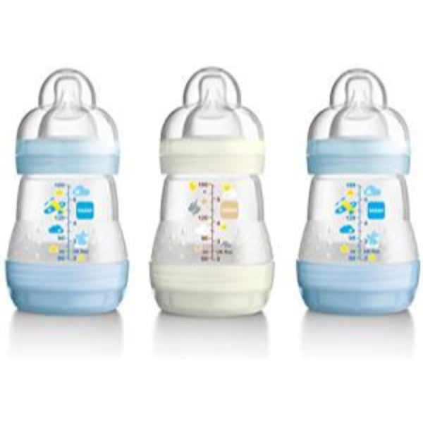 MAM Self-Sterilising Anti Colic Feeding Bottles – 3 Pack - Cute Baby Angels Ltd