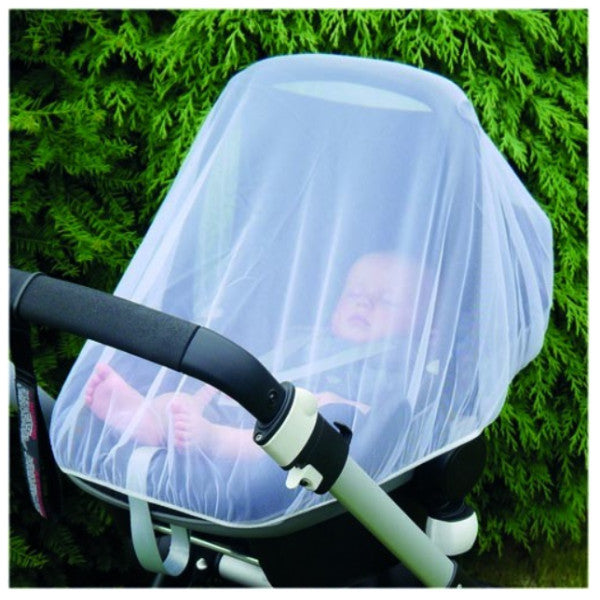 Clippasafe Insect Net for Infant Car Seats- White