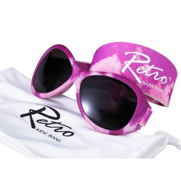 Kidz Banz Retro Sunglasses Oval Pink Diva  2-5 Years – Wraparound Design cutebabyangels.co.uk