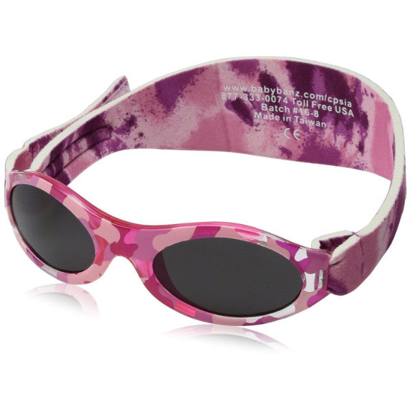 Kidz Banz Adventure Sunglasses Pink Camo 2-5 Years – Wraparound Design