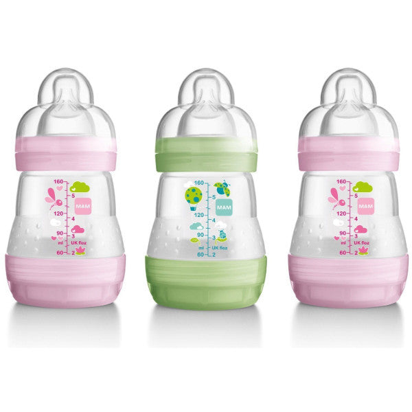 MAM Self-Sterilising Anti Colic Feeding Bottles – 3 Pack - Cute Baby Angels Ltd