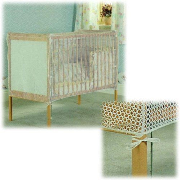 Clippasafe Cot Cat Net - Strong Pre-Shaped White Mesh for Standard Cots cutebabyangels.co.uk