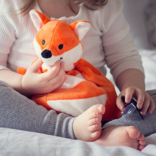 Sleepytot Fox Baby & Toddler Comforter Plush Toy - Orange & White shop at cutebabyangels.co.uk Free Postage